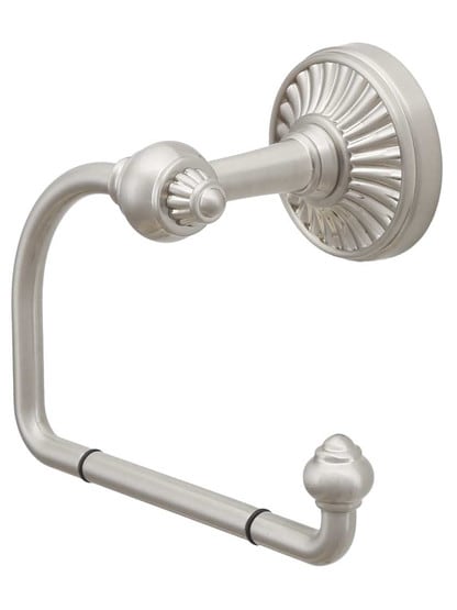 Tuscany Swinging Toilet Paper Holder in Satin Nickel.
